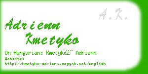 adrienn kmetyko business card